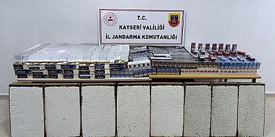 Kayseri'de düzenlenen operasyonda 1 Milyon değerinde kaçak sigara ele geçirildi