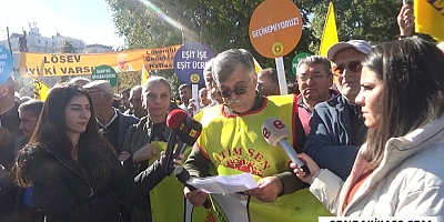 Kayseri'de Eğitim-Sen Şubesi üyelerinden iş bırakma eylemi