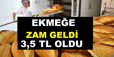 Kayseri'de ekmek 3,5 TL oldu