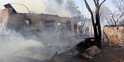 Kayseri'de evini ateşe veren genç gözaltına alındı