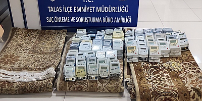 Kayseri'de halı ve sayaç hırsızlığı şüphelisi tutuklandı