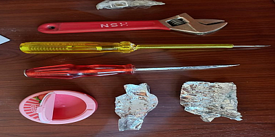 Kayseri'de hırsızlık şüphelisi tornavida ve İngiliz anahtarıyla yakalandı