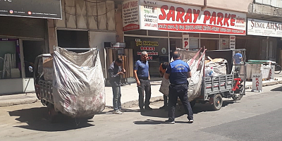 Kayseri'de hurda toplayanlara denetim