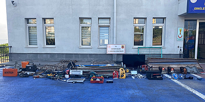 Kayseri'de inşaattan hırsızlık yapan 3 zanlı yakalandı