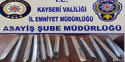 Kayseri'de iş yerinden hırsızlık yapan 2 şüpheli yakalandı