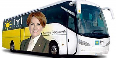 Kayseri'de İYİ Parti seçim otobüsüne saldırı düzenlendi