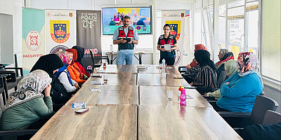 Kayseri'de Jandarma'dan kadınlara yönelik KADES bilgilendirme faaliyeti