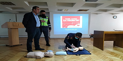 Kayseri'de jandarma personeline ilk yardım kursu