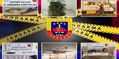 Kayseri'de jandarmadan kaçak tütün ve uyuşturucu operasyonu