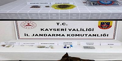 Kayseri'de jandarmadan narkotik operasyonu