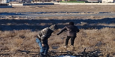 Kayseri'de kablo hırsızları suçüstü yakalandı