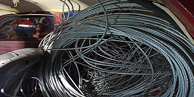 Kayseri'de kablo hırsızlığı iddiasıyla 2 zanlı yakalandı