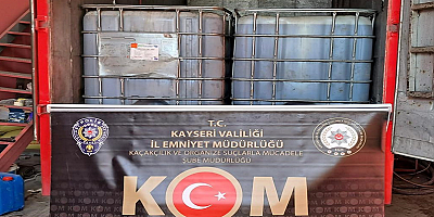 Kayseri'de kaçak akaryakıt operasyonunda 2 kişi gözaltına alındı