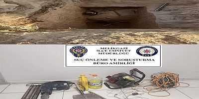 Kayseri'de kaçak kazı yapan 4 kişi suçüstü yakalandı