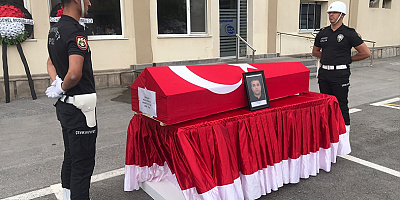 Kayseri'de kalp krizi sonucu hayatını kaybeden polis için tören düzenlendi