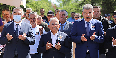 Kayseri'de kalp krizi sonucu vefat eden polis memuru için tören düzenlendi