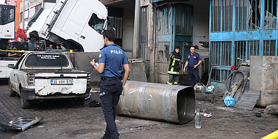 Kayseri'de kamyonun yakıt deposunun patlaması sonucu 4 kişi yaralandı