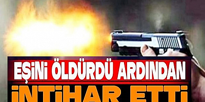 Kayseri'de karısını tabancayla öldüren kişi intihar etti