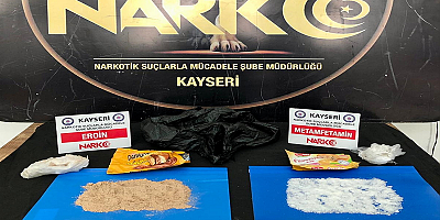 Kayseri'de kek ambalajına uyuşturucu gizleyen şüpheli yakalandı