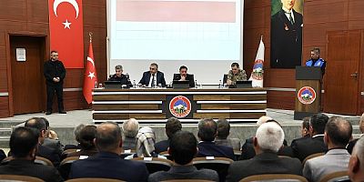 Kayseri'de Kent Güvenlik Danışma Kurulu Vali Çiçek Başkanlığında Toplandı