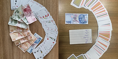 Kayseri'de kumar operasyonunda 10 kişiye 18 bin 190 lira ceza