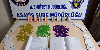 Kayseri'de kumar oynayan 16 kişiye 29 bin 104 lira ceza