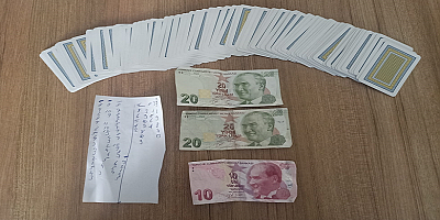 Kayseri'de kumar oynayan 7 kişiye 12 bin 773 lira ceza uygulandı
