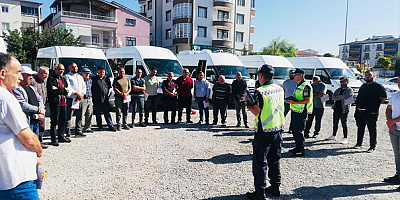 Kayseri'de okul servis araçları denetlendi