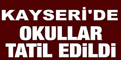 Kayseri’de Okullara kar tatili