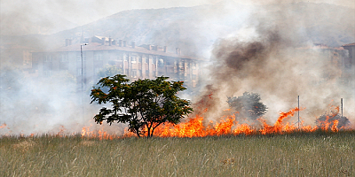 Kayseri'de otluk alanda çıkan yangın söndürüldü
