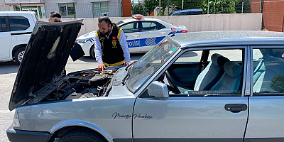 Kayseri'de oto hırsızlık polisleri denetim yaptı