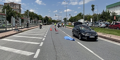 Kayseri'de otomobilin çarptığı bisikletli öldü