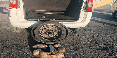 Kayseri'de otomobilin yedek lastiğinde uyuşturucu ele geçirildi