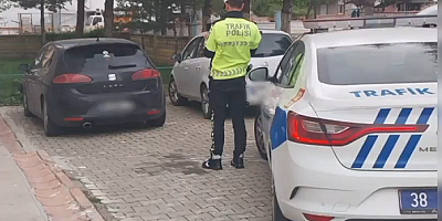 Kayseri'de otomobille drift atan sürücüye para cezası uygulandı