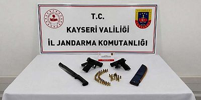 Kayseri'de ruhsatsız silah operasyonu: 1 gözaltı