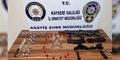 Kayseri'de ruhsatsız silah ve mermi satan bir kişi yakalandı