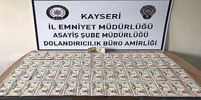 Kayseri'de sahte dolarla alışveriş yapan zanlı gözaltına alındı
