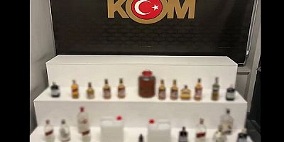 Kayseri'de sahte içki operasyonunda 1 şüpheli yakalandı