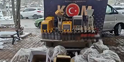 Kayseri'de sahte içki operasyonu 1 şüpheli yakalandı