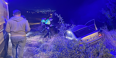 Kayseri'de şarampole devrilen otomobil sürücüsü hayatını kaybetti