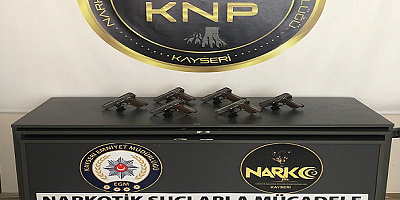 Kayseri'de silah kaçakçılığı operasyonunda 6 adet ruhsatsız tabanca ele geçirildi