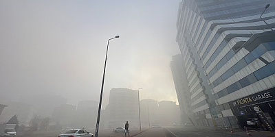 Kayseri'de sis ulaşımı olumsuz etkiledi