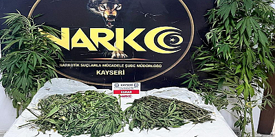 Kayseri'de sobaya gizlenmiş uyuşturucu ele geçirildi