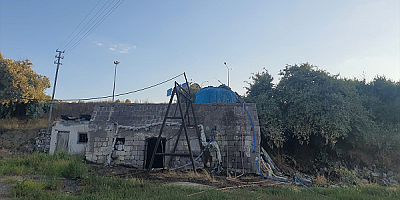 Kayseri'de su tankında mahsur kalan kişiyi itfaiye kurardı