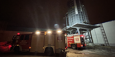 Kayseri'de talaş silosunda çıkan yangın söndürüldü