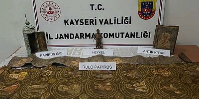 Kayseri'de tarihi eser operasyonu