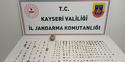 Kayseri'de tarihi eser operasyonu