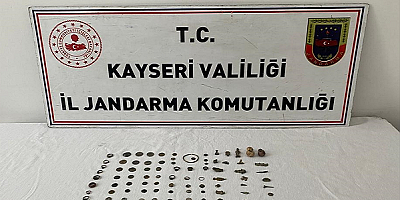 Kayseri'de tarihi eser operasyonunda 1 kişi yakalandı