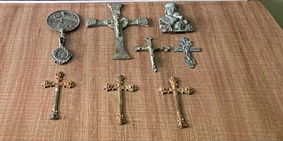 Kayseri'de tarihi olduğu değerlendirilen 8 eser ele geçirildi