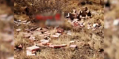 Kayseri'de tıbbi atıkları yol kenarına bırakan şahıs yakalandı